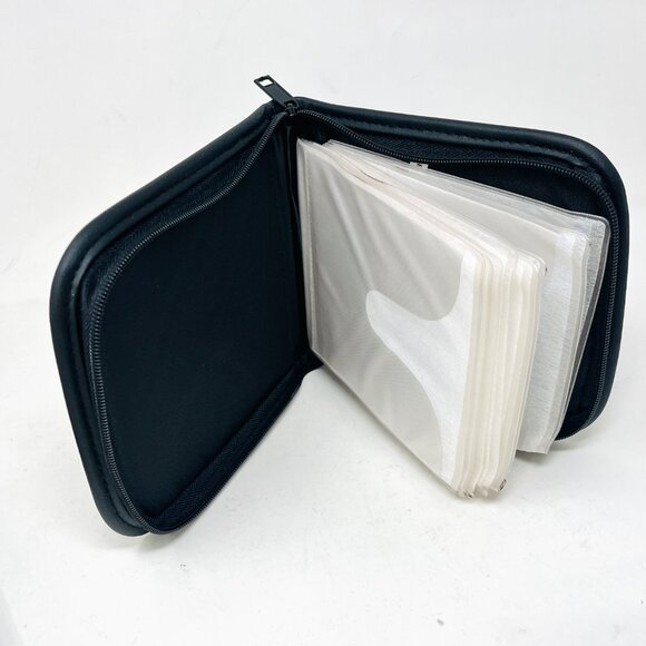 1994 ~ DVD CD Disc Wallet [Holds 16] CDW-16 Best Buy Faux Leather Binder - Picture 3 of 7